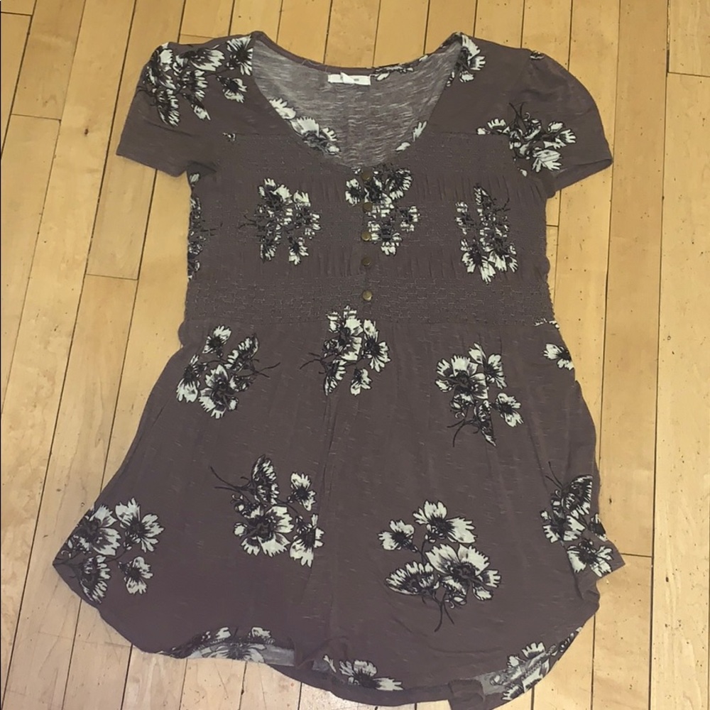 Floral Babydoll Top - Picture 1 of 7